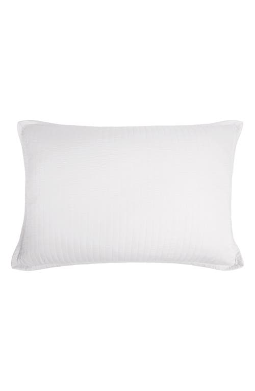 Pom Pom At Home Carlyle Quilted Pillow Sham In White