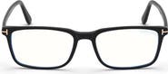 TOM FORD 54mm Rectangular Blue Light Blocking Glasses