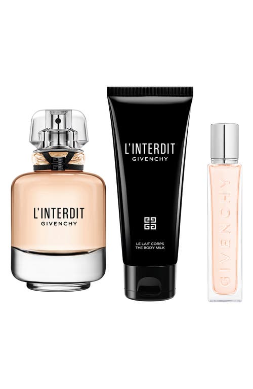 Givenchy L'interdit Eau De Parfum Set $222 Value In Transparent