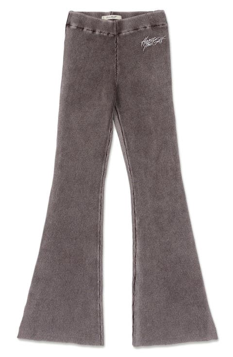 Rib Washed Bell Bottom Leggings