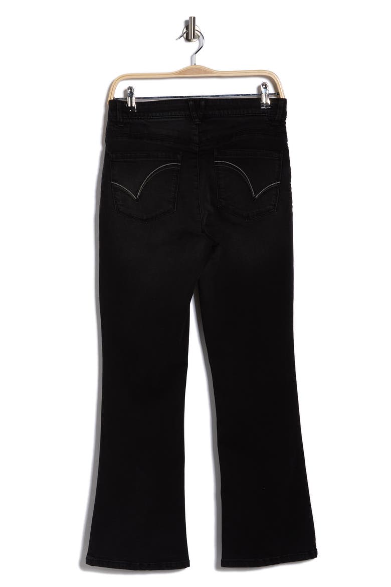 AbSolution High Waist Itty Bitty Bootcut Jeans, Alternate, color, WASHED BLACK