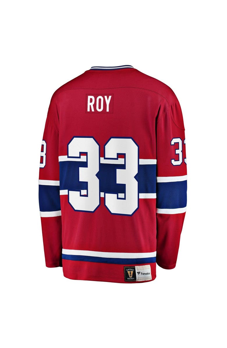 FANATICS Men's Fanatics Branded Patrick Roy Red Montreal Canadiens Premier Breakaway Retired Player Jersey, Alternate, color, 