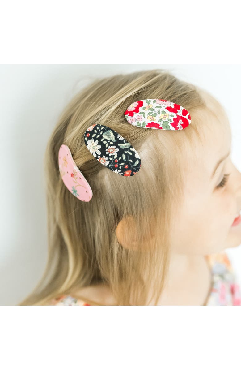 Puttisu Liberty Floral Hair Clip Set of 6, Alternate, color, Wildflower Mix