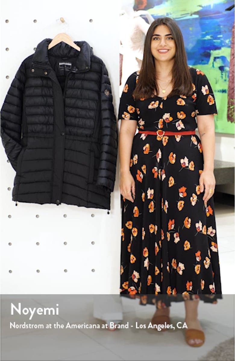 Mixed Media Packable Puffer Jacket, sales video thumbnail