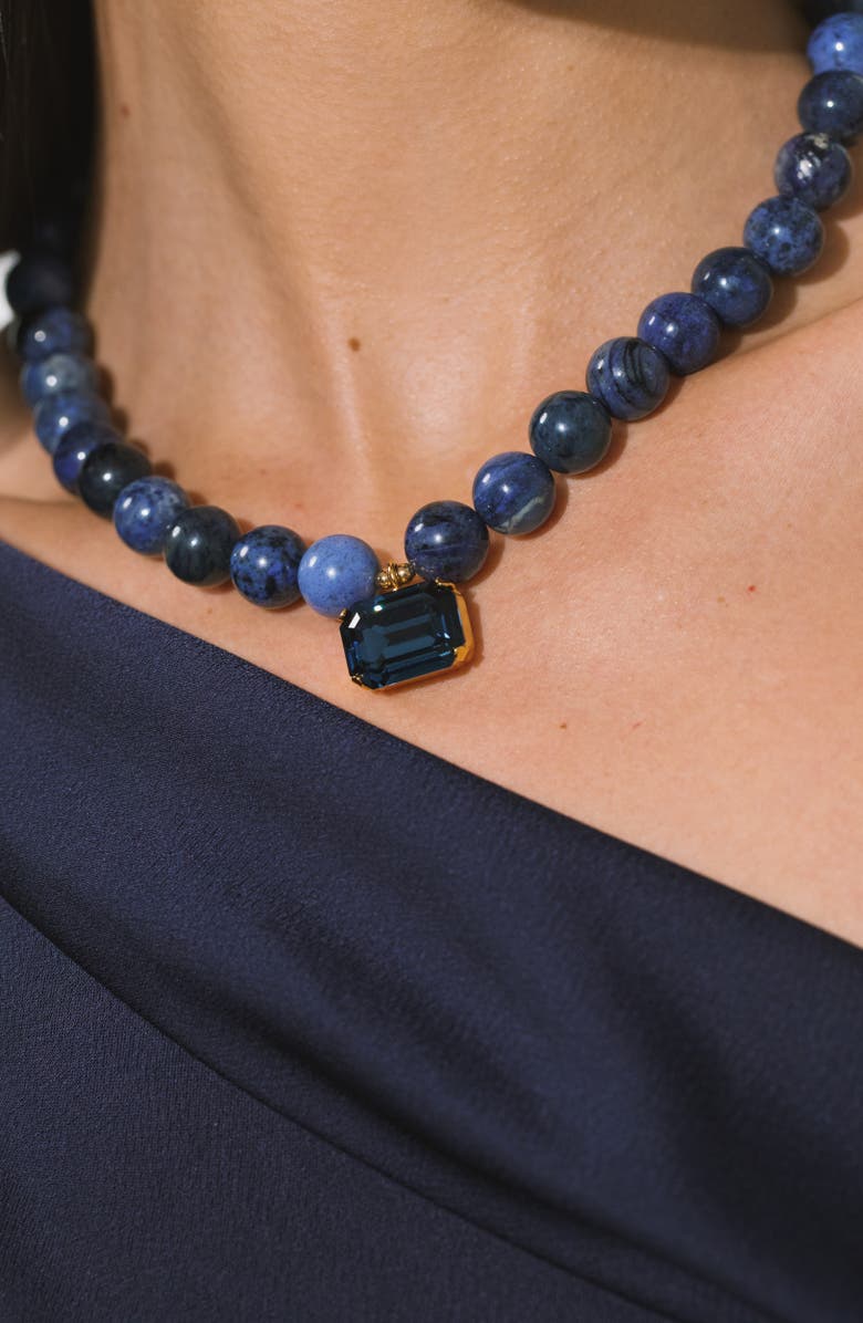Jennifer Behr Sidonie Necklace, Alternate, color, Lapis