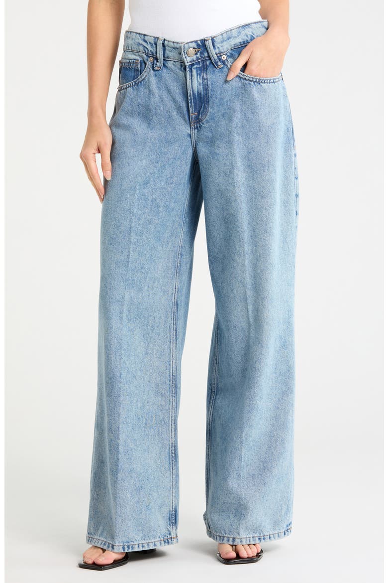 Wide Leg Solution Denim Pants, Main, color, INDIGO739