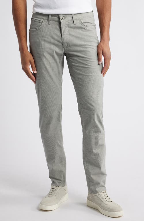 Brax Chuckwdx Microcheck Modern Fit Stretch Pants in Silver 