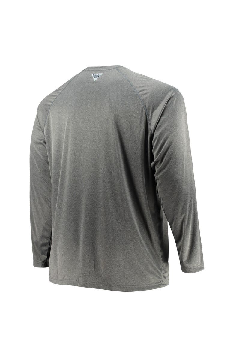 Columbia Men's Columbia Charcoal Alabama Crimson Tide Big & Tall Terminal Tackle Omni-Shade Long Sleeve Raglan T-Shirt, Alternate, color, 