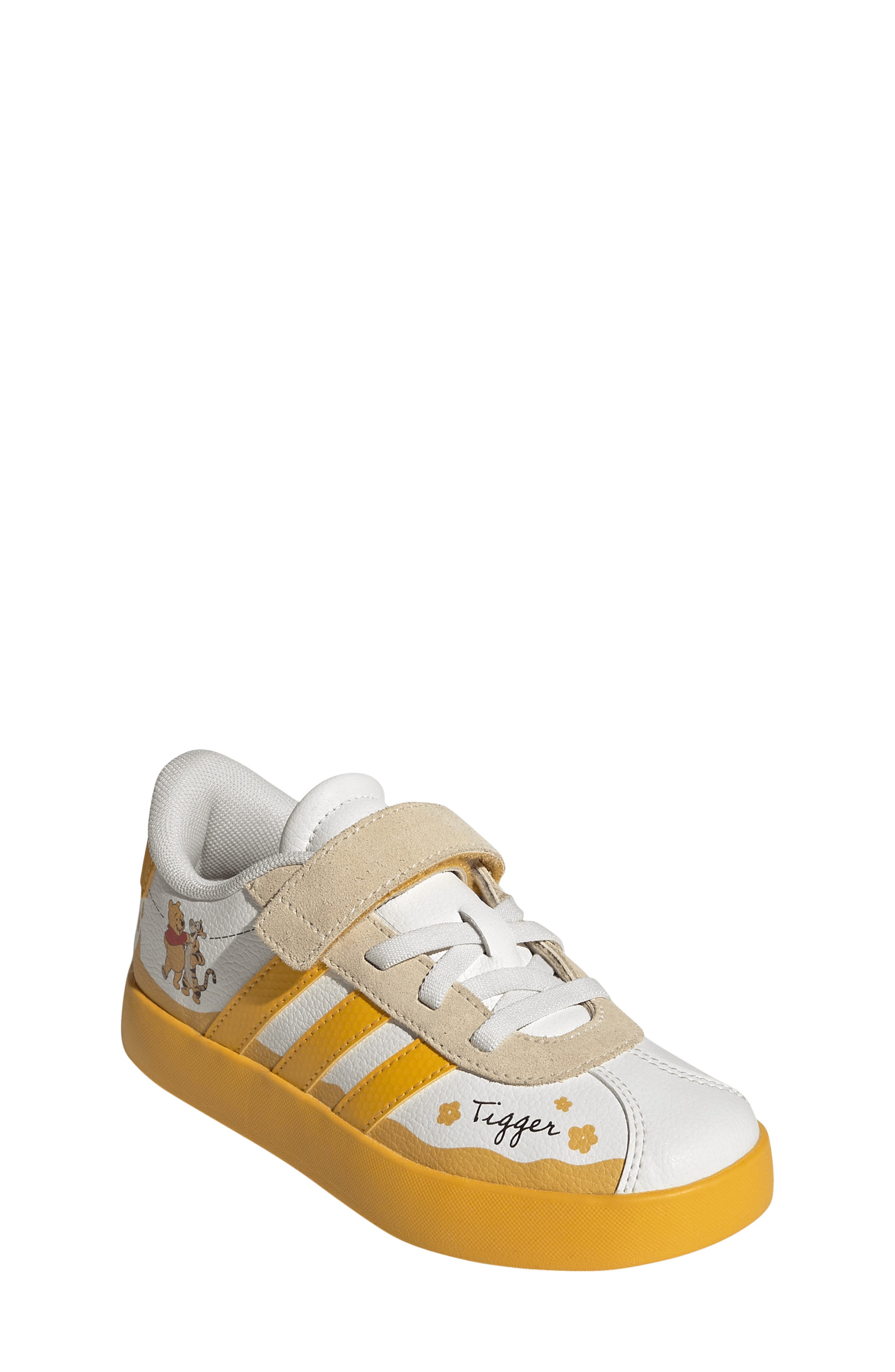 Kids' VL Court Winnie the Pooh Leather Sneaker