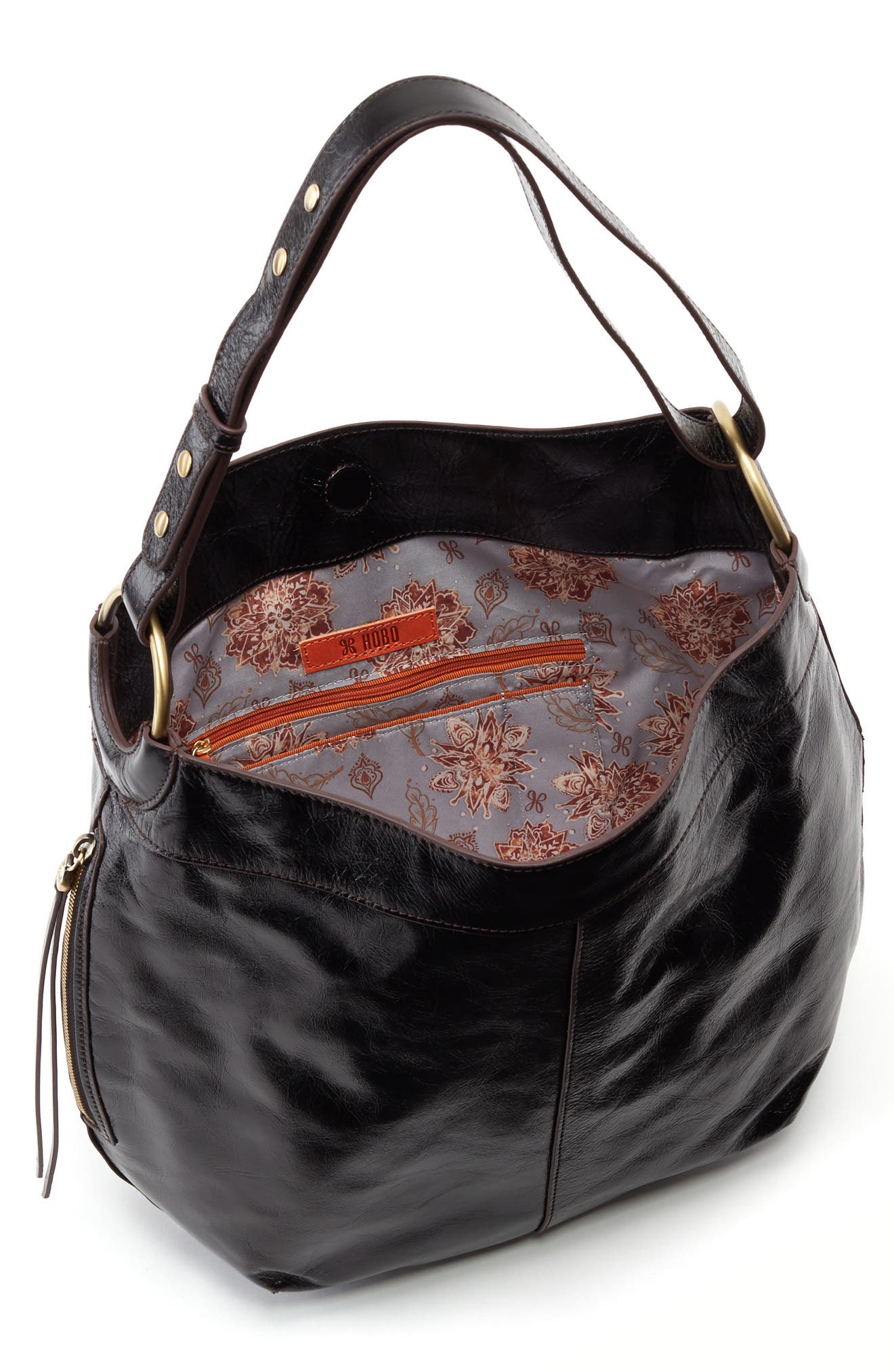 HOBO Port Leather Shoulder Bag, Alternate, color, 