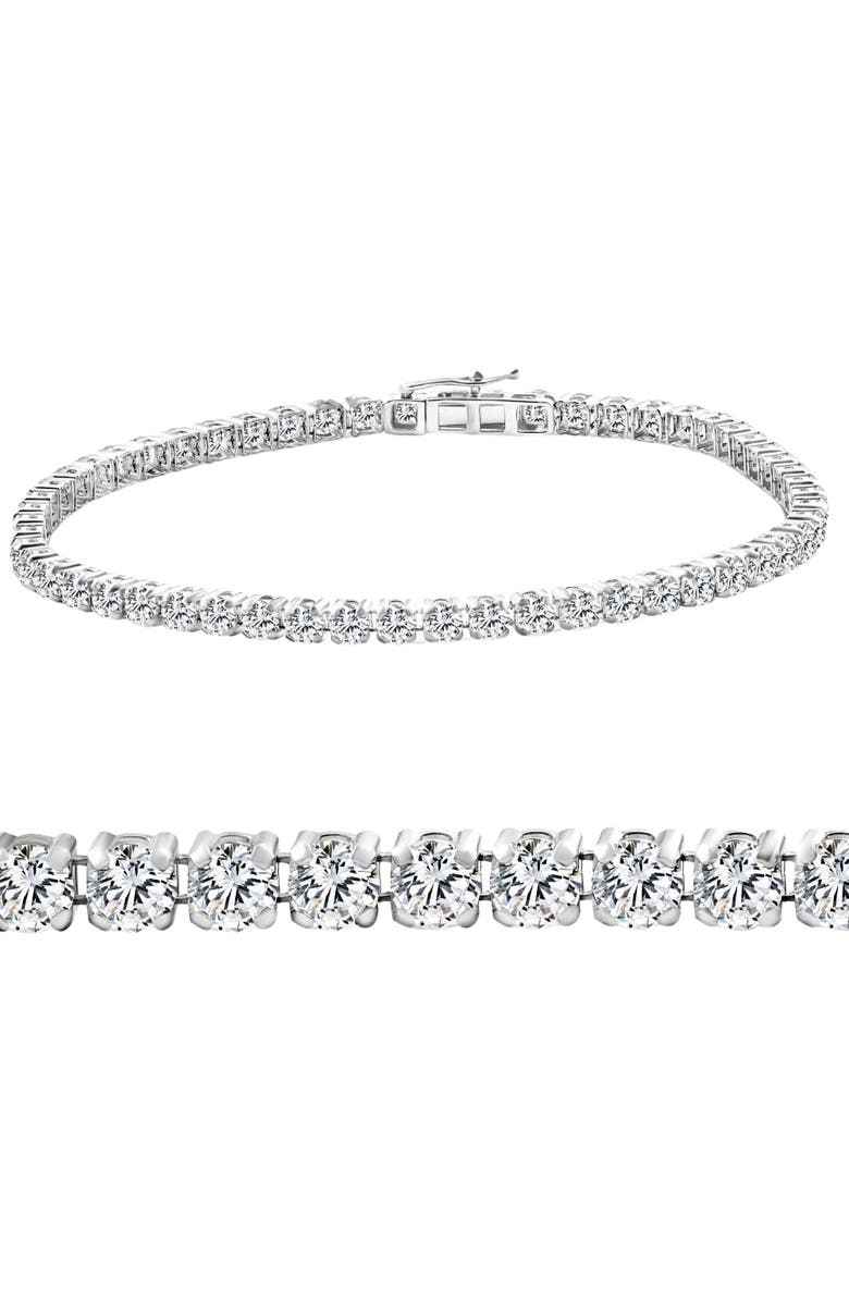 Bliss Diamond 3Ct Diamond Lightweight 7" Tennis Bracelet 14k Gold Lab Grown, Main, color, 