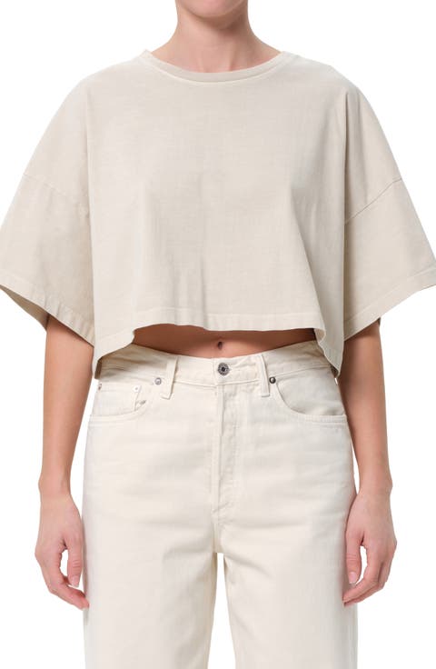 Arli Oversize Cotton Crop T-Shirt