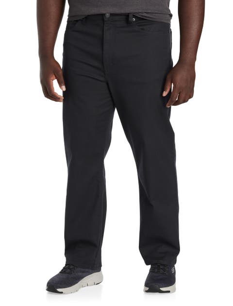 Big & Tall Black Loose-fit Stretch Jeans