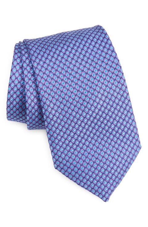 Rey Mini Geo Silk Blend Tie