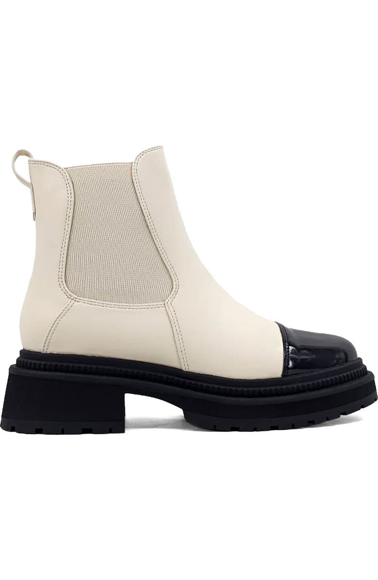SHUSHOP Zeina Lug Sole Chelsea Boot, Alternate, color, Bone
