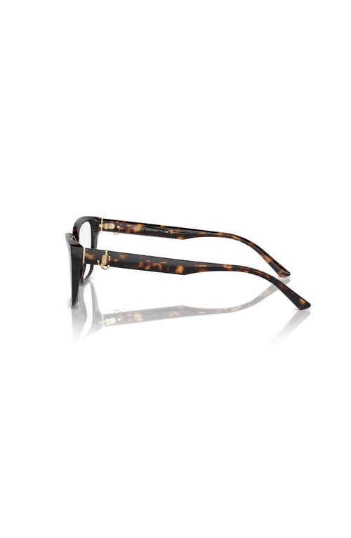Jimmy Choo 55mm Cat Eye Optical Glasses In Black