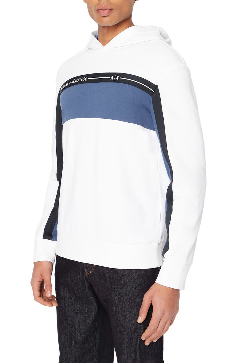 Armani Exchange Colorblock Logo Hoodie, Main, color,