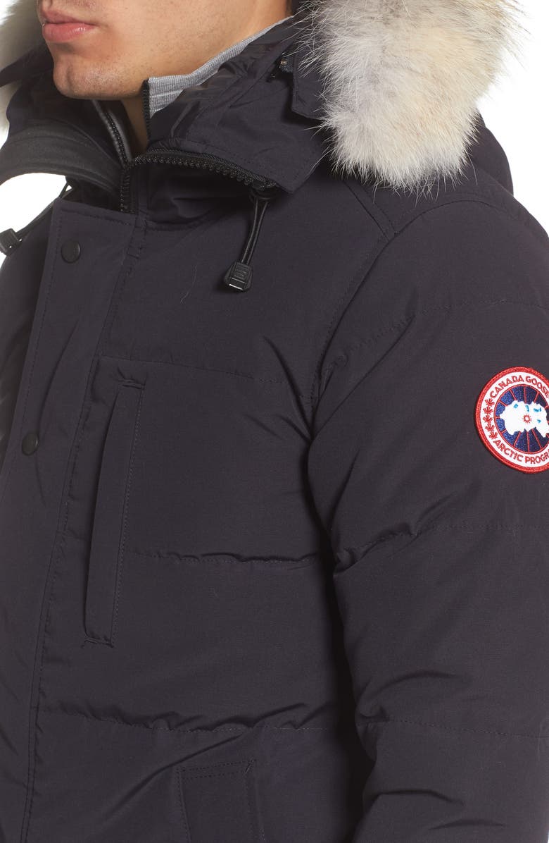 Canada Goose Carson Fusion Fit Hooded Down Parka with Genuine Coyote Fur Trim, Alternate, color,