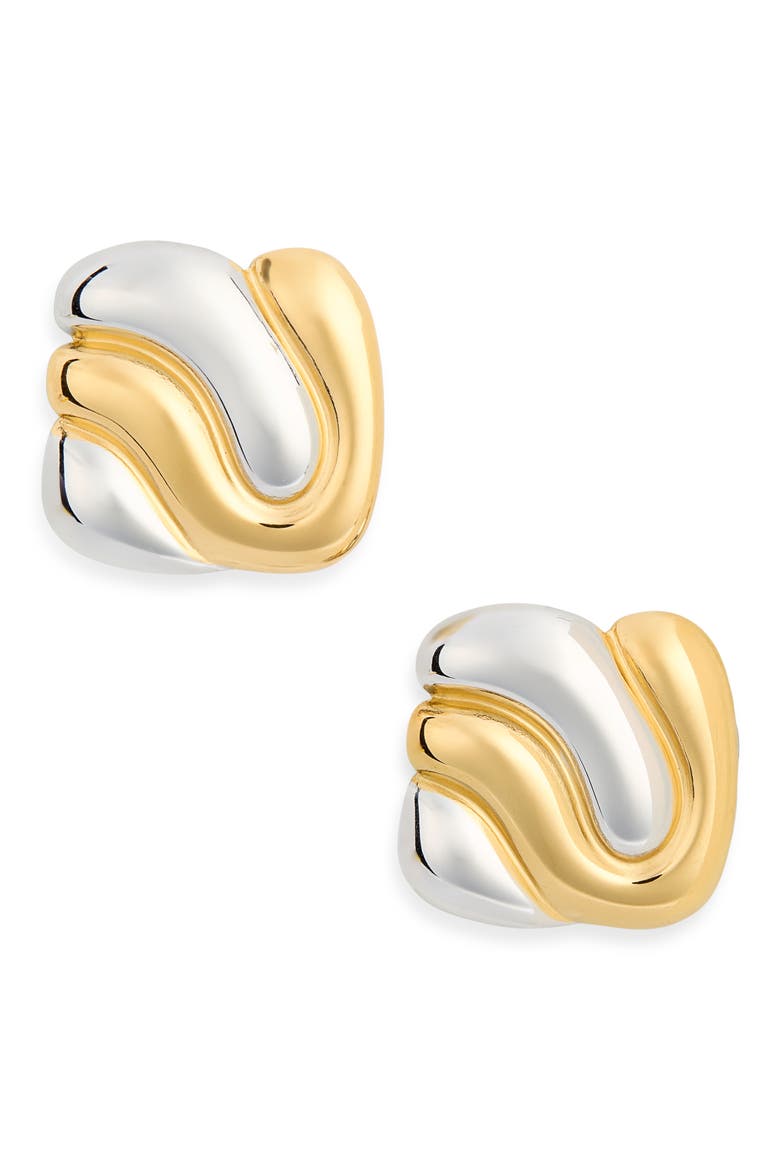 Harmony Two-Tone Earrings, Main, color, MIXED