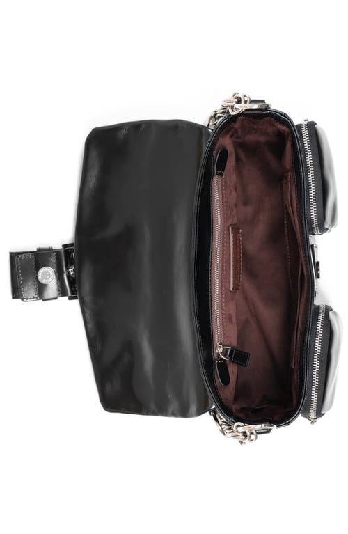 Jeffrey Campbell Night Out Leather Shoulder Bag In Black