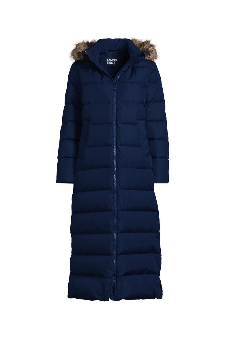 Plus Size Max 600 Down Long Maxi Coat, Alternate, color, Deep Sea Navy