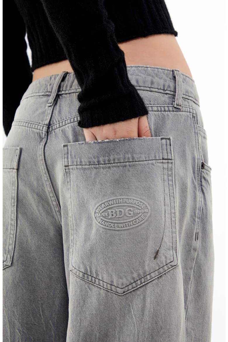 Jaya Baggy Low Rise Wide Leg Jeans, Alternate, color, GREY DENIM