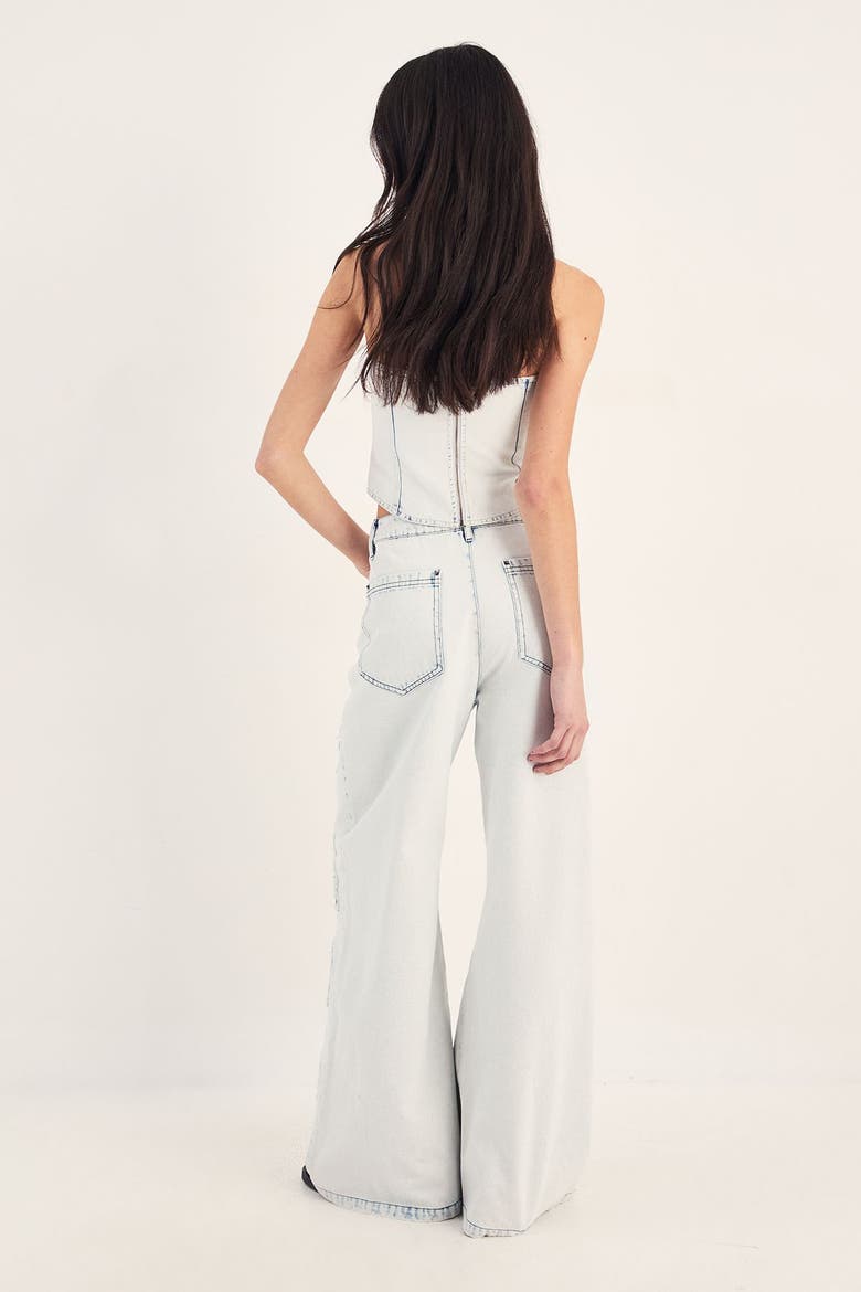 Acid Wash Baggy Denim Jean, Alternate, color, Bleach Wash
