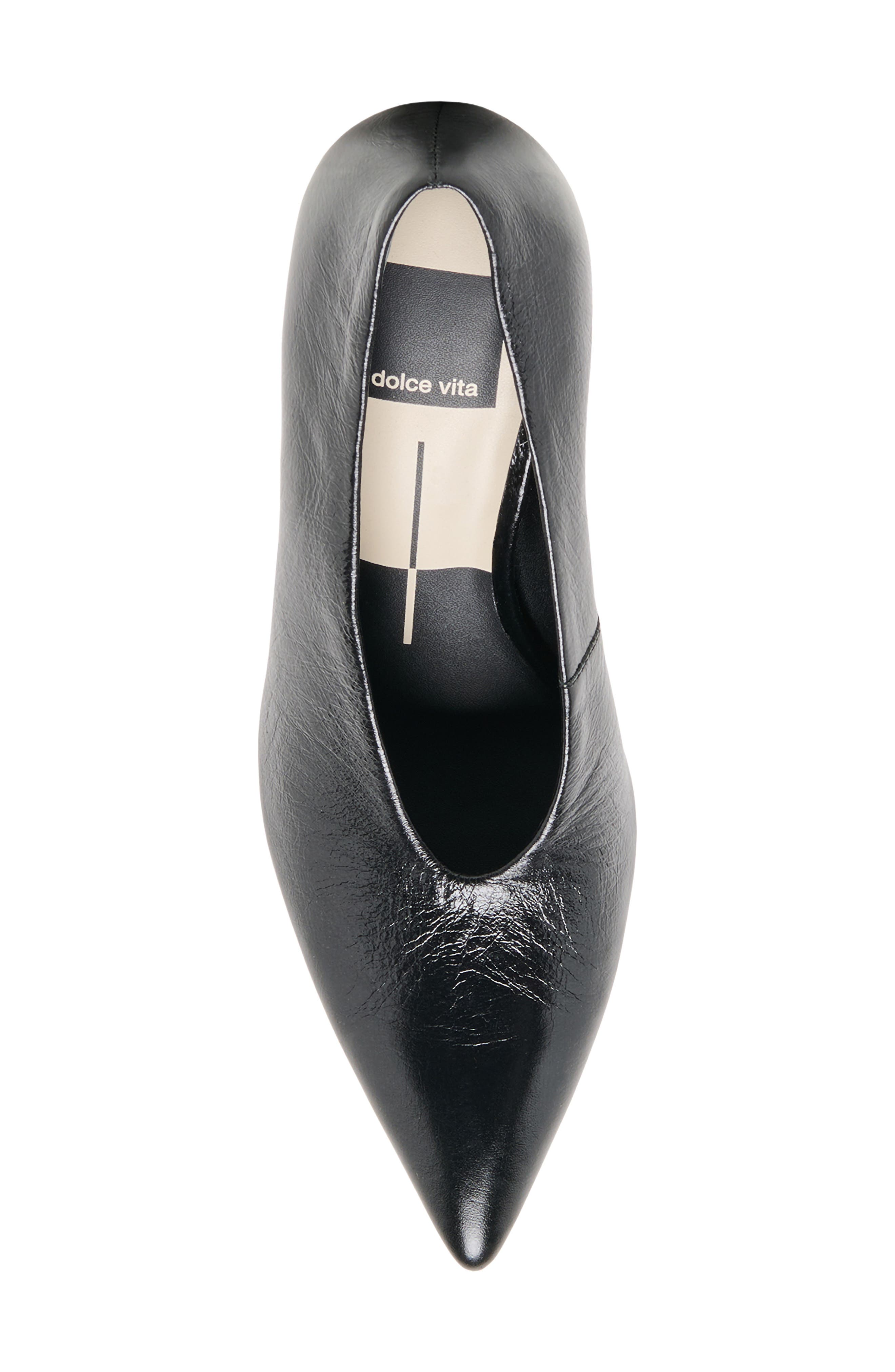 Emani Leather Pump, Alternate, color, BLACK LEATHER