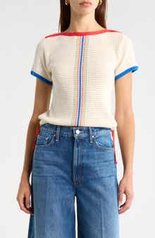 MOTHER The Side Cinch Knot Top