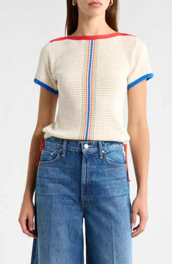 MOTHER The Side Cinch Knot Top