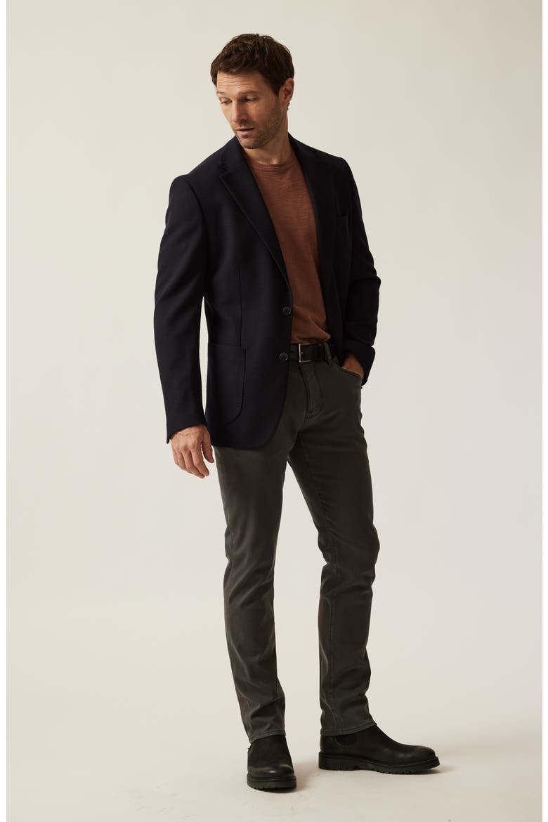 Matteo Slim Fit Navy Knit Blazer, Alternate, color, NAVY