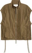 Lafayette 148 New York Ruched Pocket Zip Vest