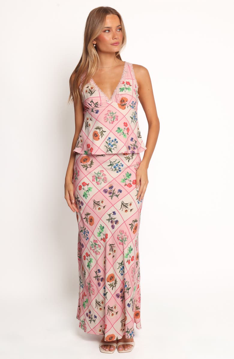 Petal & Pup Brinley Floral Maxi Skirt, Alternate, color, Flora Tile