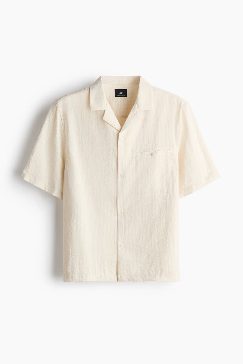 Relaxed-Fit Resort Shirt, Alternate, color, Cream
