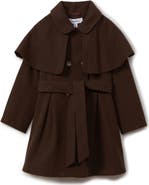 Reiss Kids' Karlie Jr. & Sr. Double Breasted Belted Coat