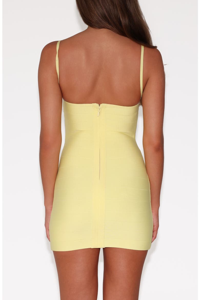 Midori Bandage Body-Con Minidress, Alternate, color, YELLOW
