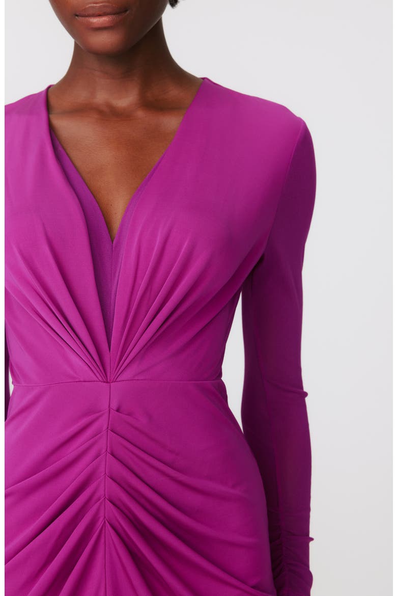 Hades Two-Tone Long Sleeve Midi Dress, Alternate, color, PURPLE WINE