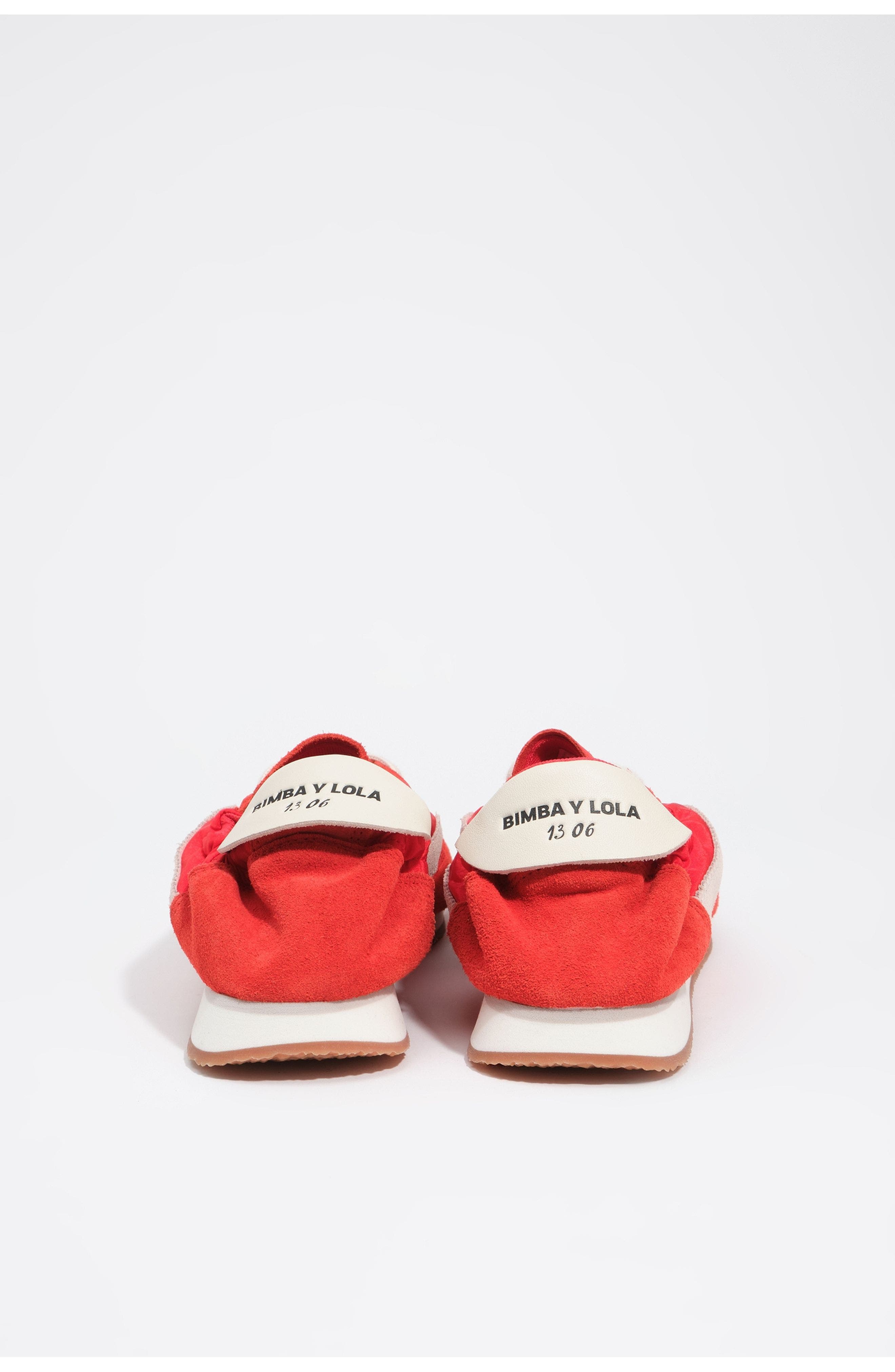 Suede Nylon 13 06 Sneaker, Alternate, color, RED