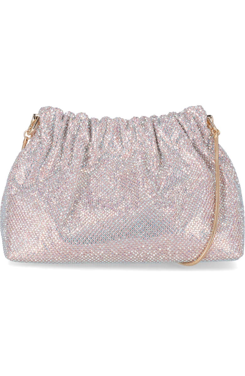 Jessica McClintock Leann Crystal Embellished Clutch, Main, color, Blush