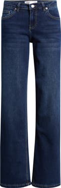 YMI Bella Star Pocket Wide Leg Jeans