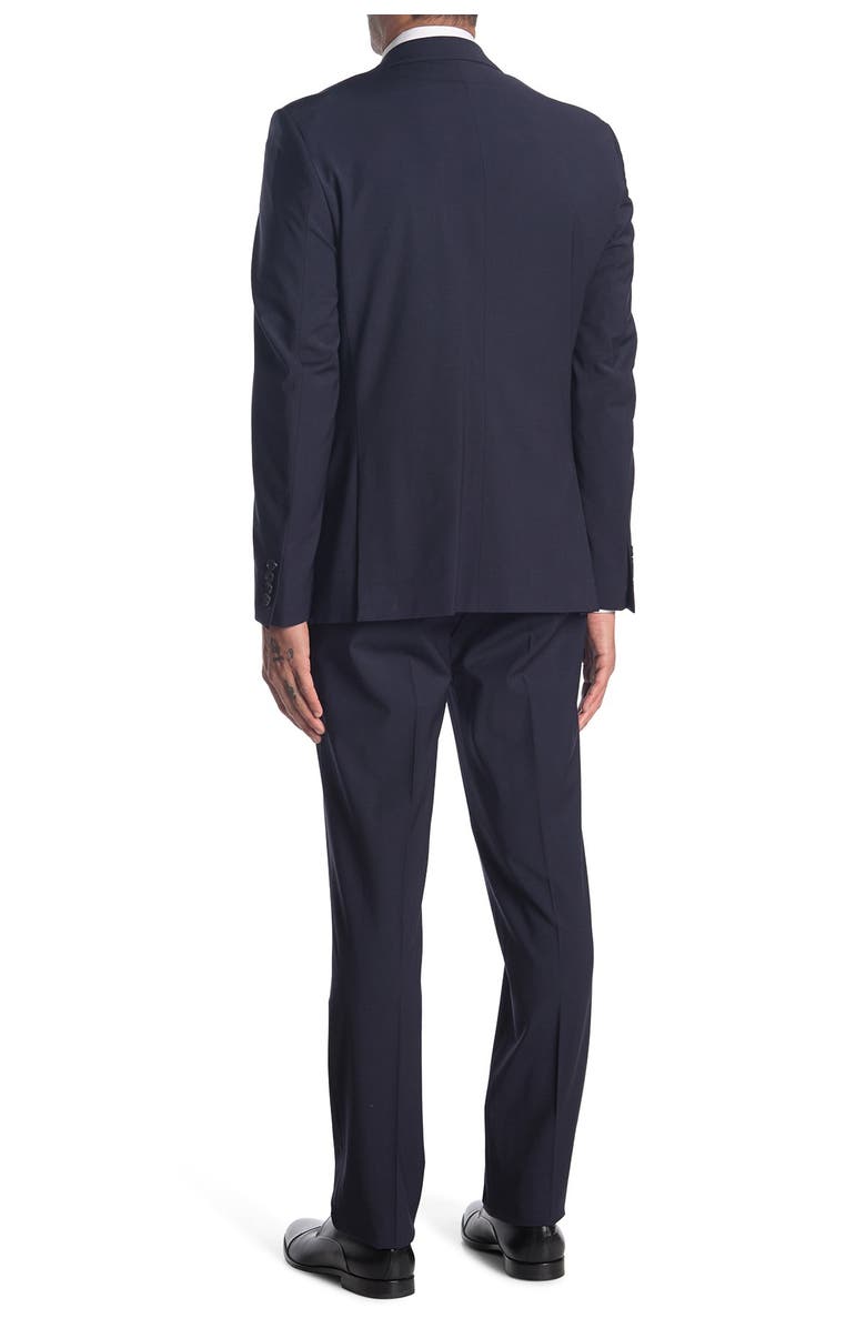 Calvin Klein Navy Solid Two Button Notch Lapel Suit, Alternate, color, 