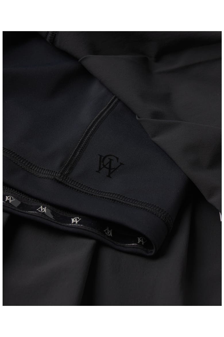 Serena Pleated Performance Skort, Alternate, color, BLACK