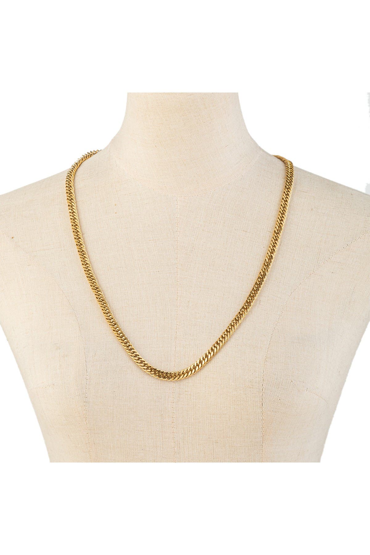 EYE CANDY LOS ANGELES Oliver Cuban Link 7mm Titanium Chain (Men ...
