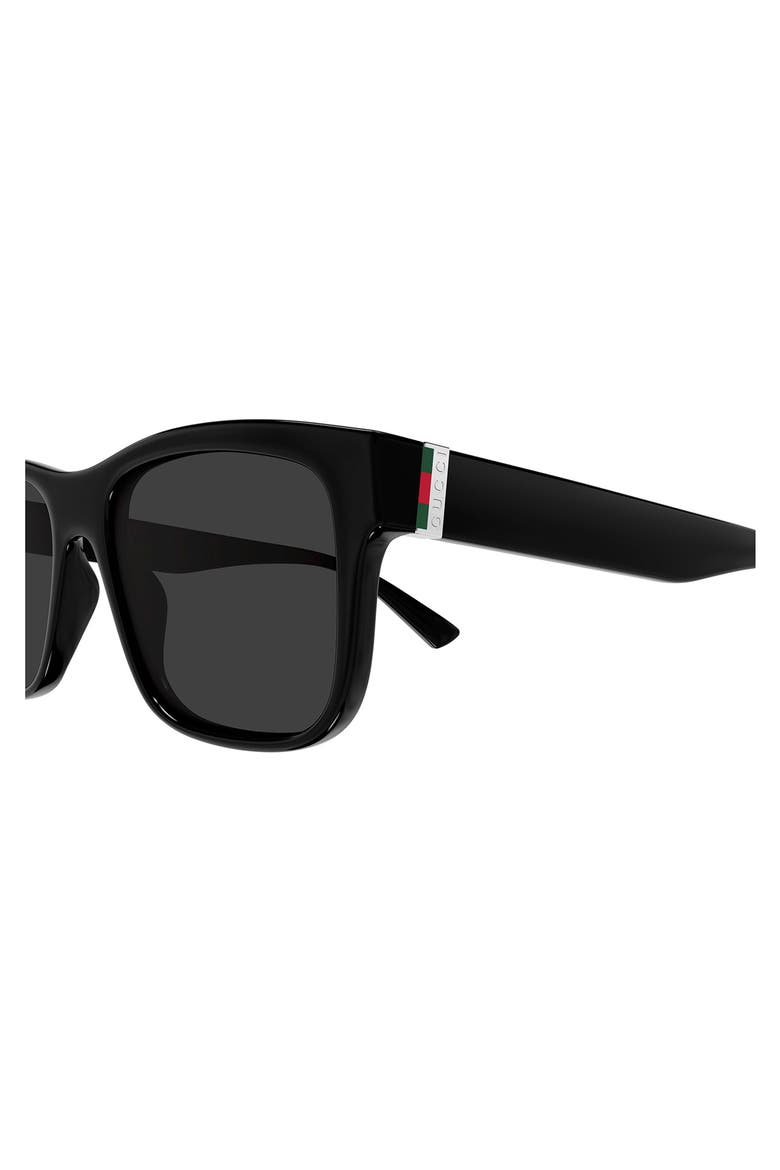 GG2085S Rectangular Sunglasses, Alternate, color, BLACK