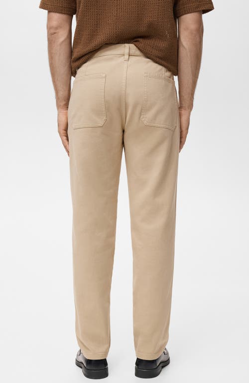 Mango Regular Fit Jeans In Nude