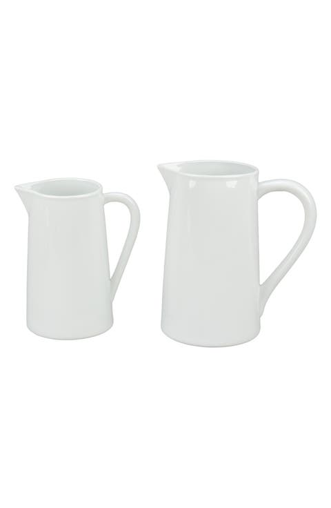 2-Piece Porcelain Pitcher Set
