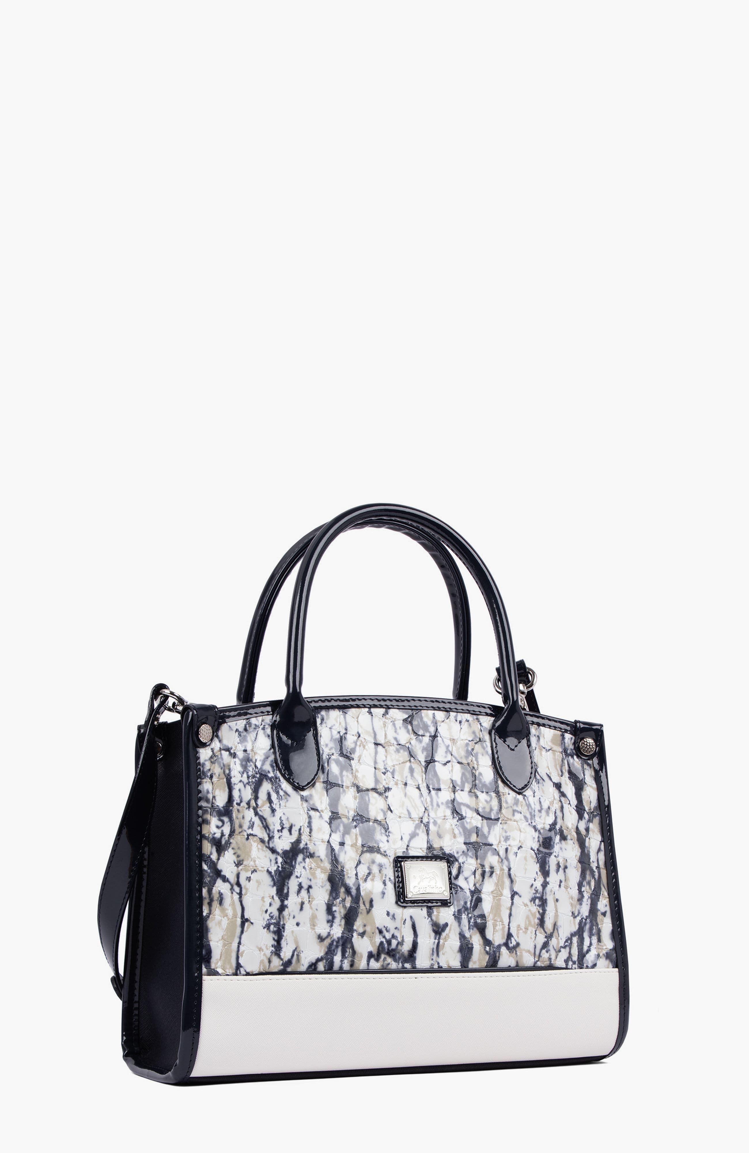 Acqua Marine 480 Handbag, Alternate, color, Navy / White