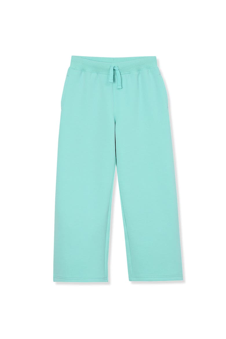 Girls Plus Wide Leg Knit Pants, Main, color, Aruba Blue