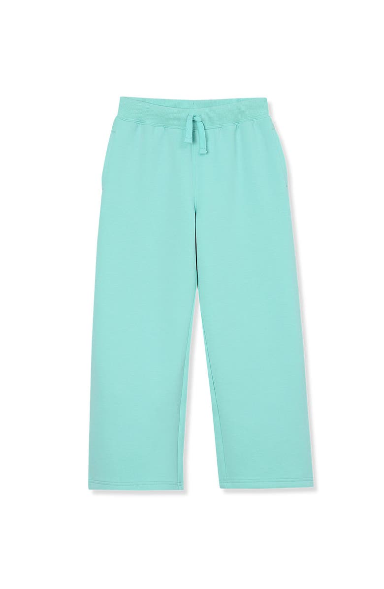 Lands' End Girls Wide Leg Knit Pants, Main, color, Aruba Blue