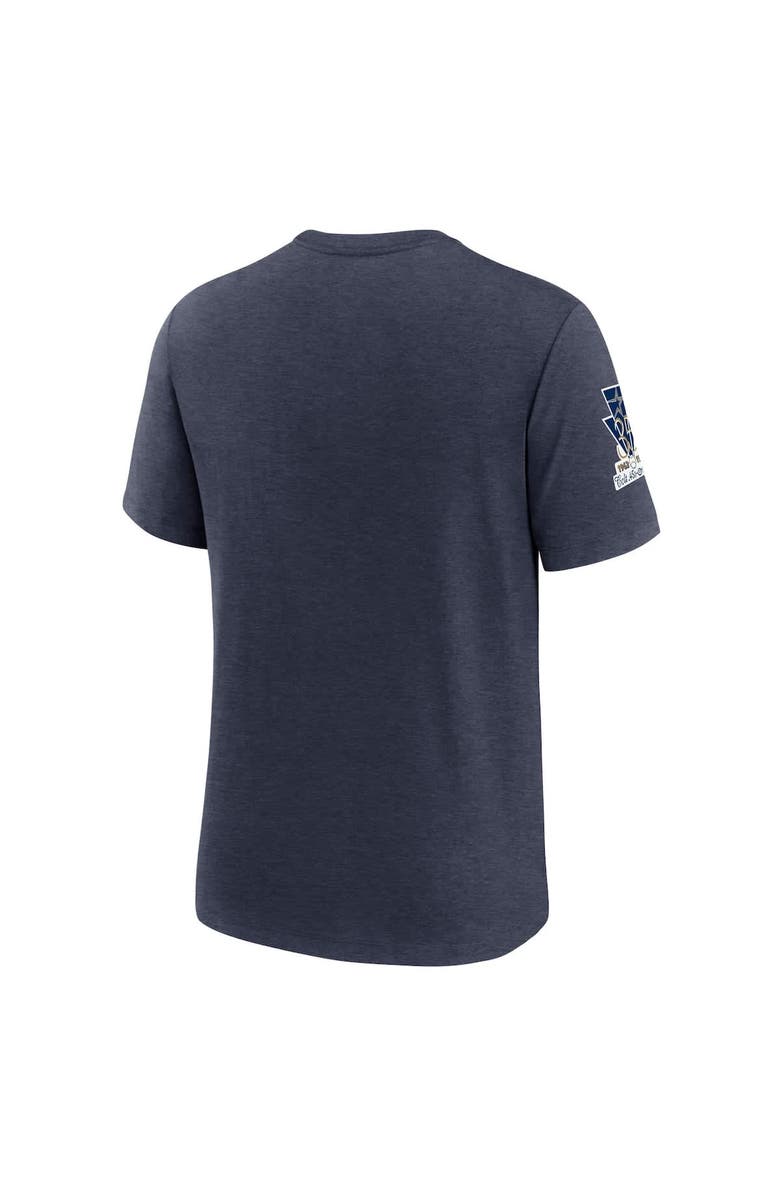 Nike Men's Nike Heather Navy Houston Astros Cooperstown Collection Eras Tri-Blend T-Shirt, Alternate, color, Heather Navy